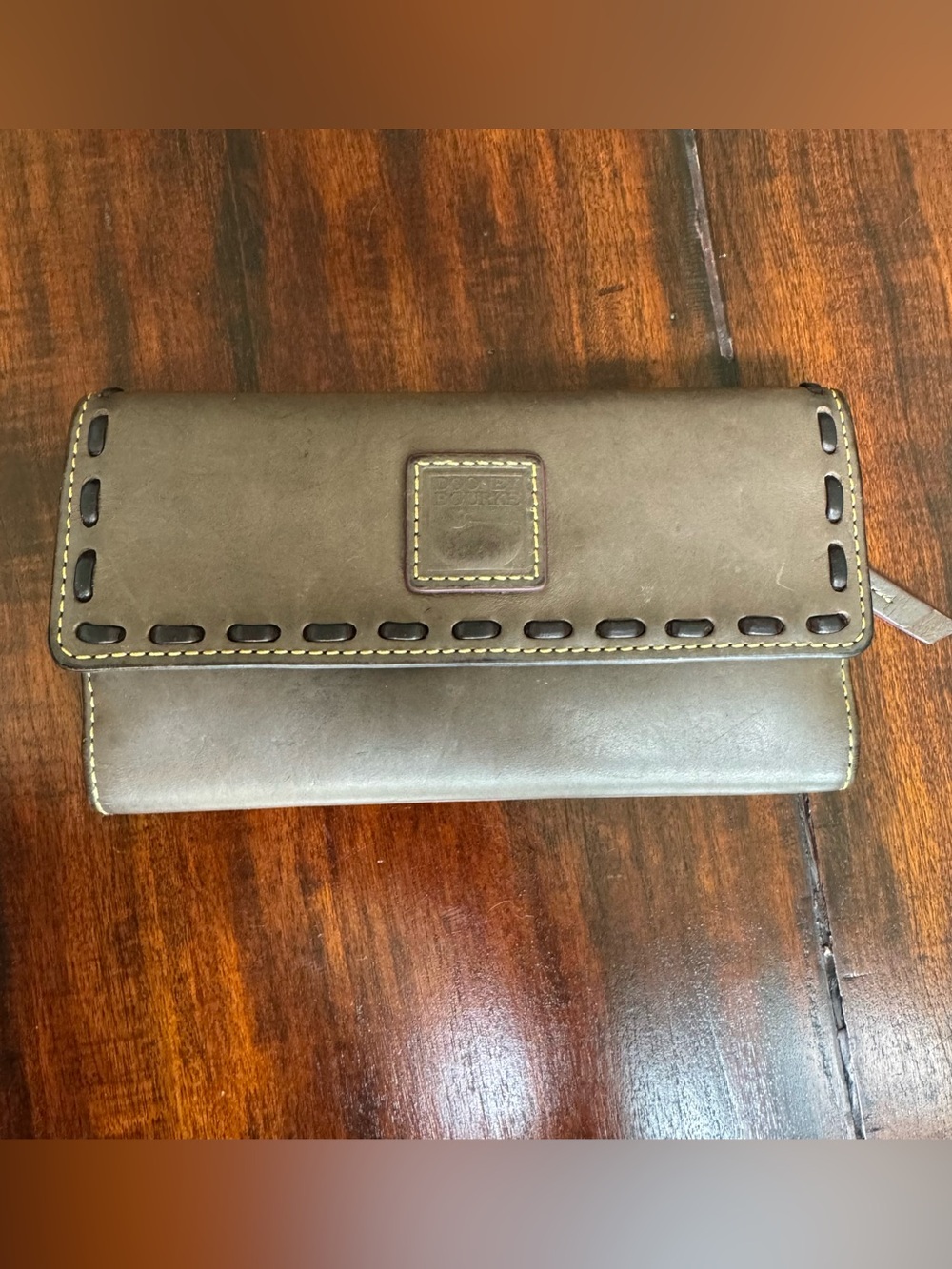 Dooney & Bourke Slate Gray Florentine Continental Clutch Wallet